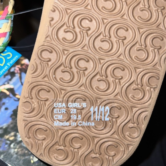 Cobian LIL LALATI Flip Flops Thong Sandals Multi Pastel Braided Surf Summer NEW - Picture 4 of 7